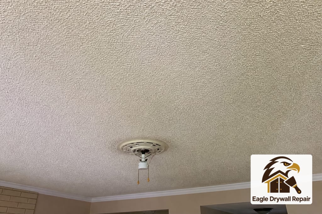 Popcorn Ceiling Removal And Re-Texture photo