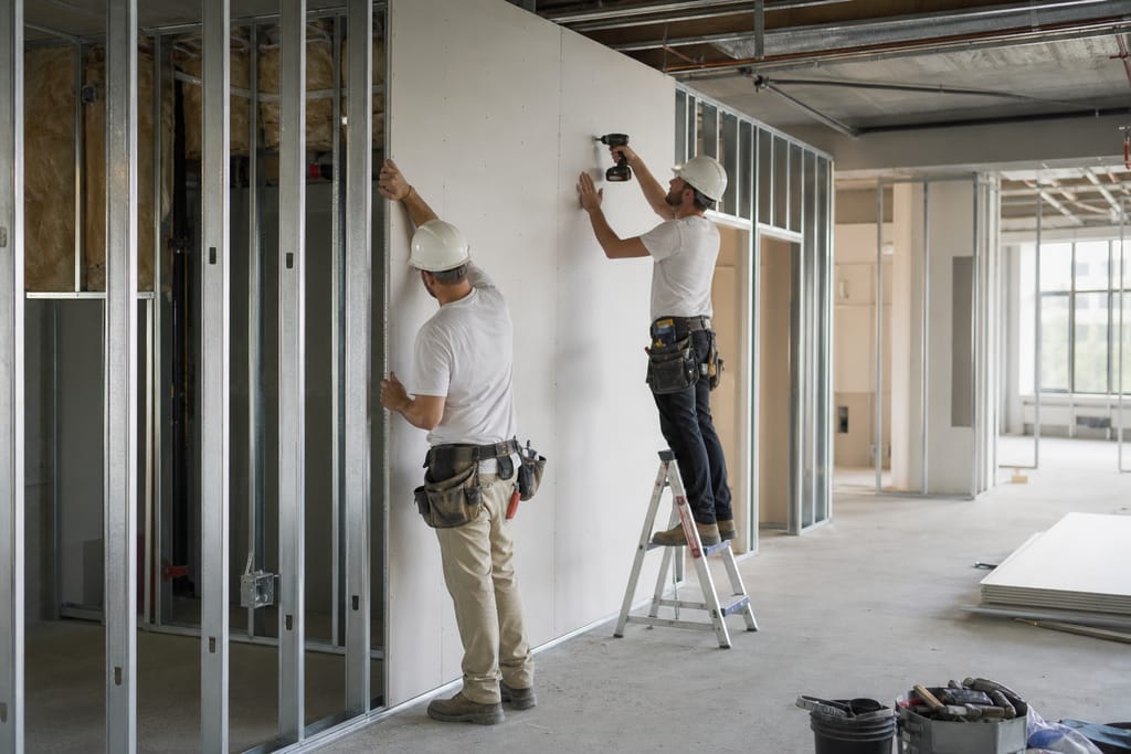Commercial Drywall Installation photo